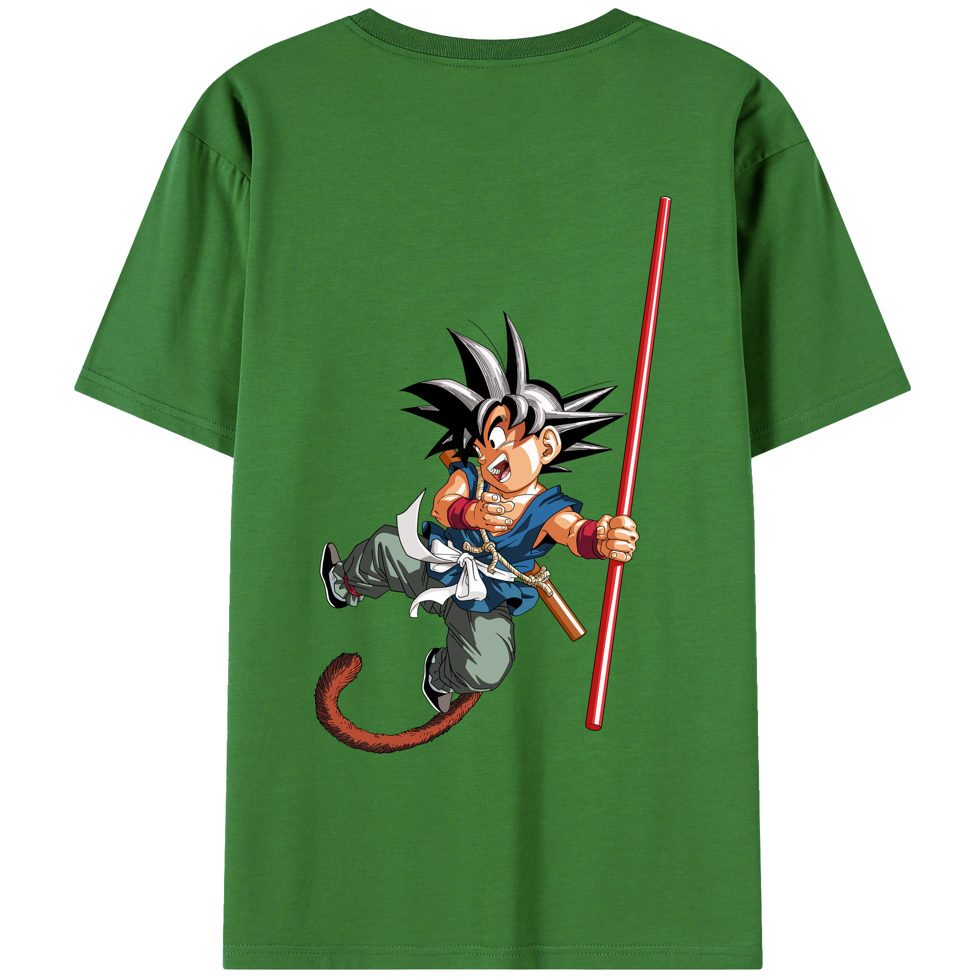 （画像用） ドラゴンボール 孫悟空（そん ごくう）Son Goku カカロット DRAGON BALL Kakarotto レディース半袖Tシャツ(バックプリント)